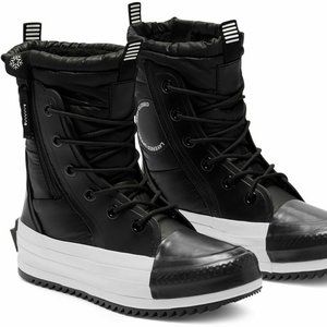 NIB Converse MC Boots Extra High Top Black Waterproof Sneakers All Star Zip Up 5